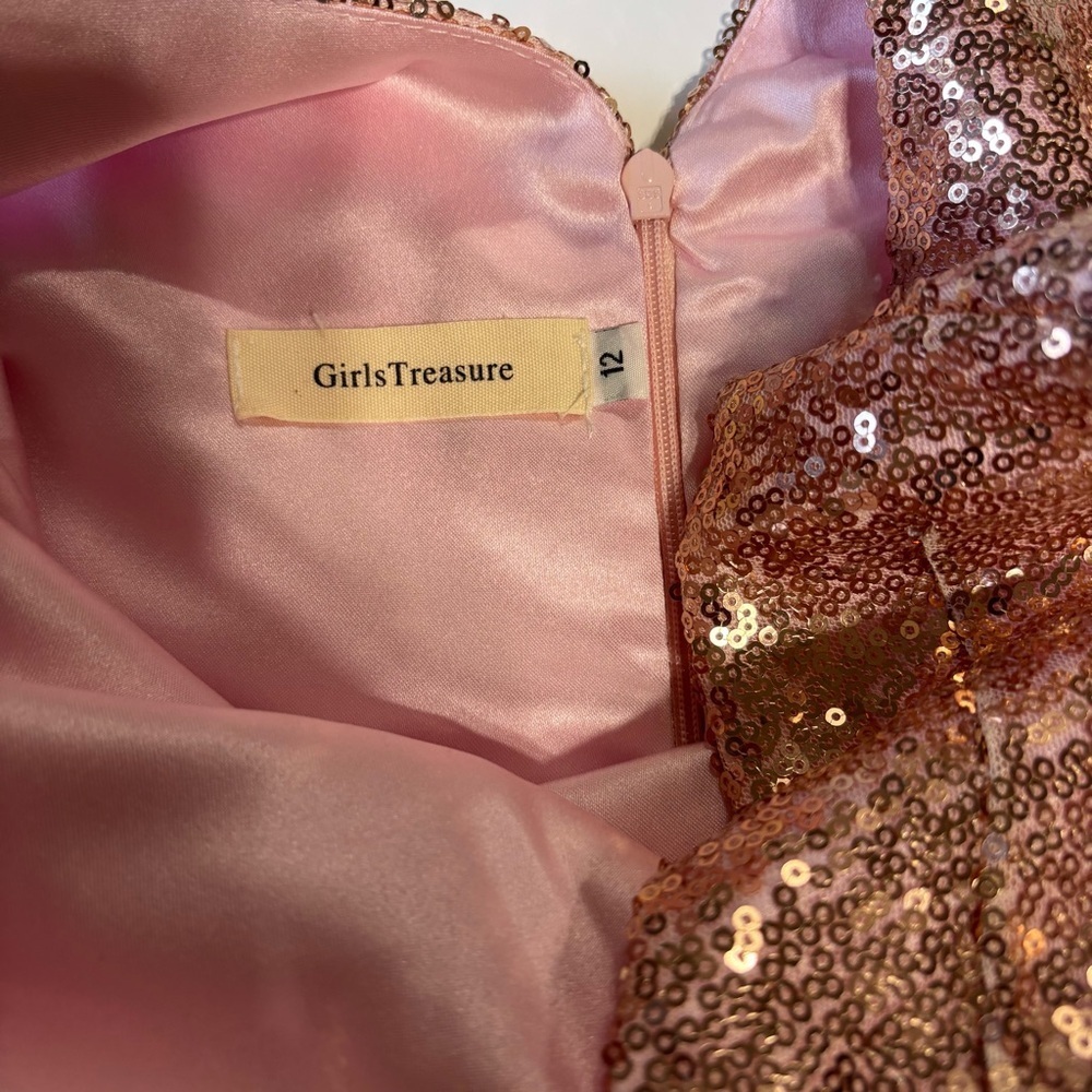 Girls treasure, kids rose gold dress size 12 - Picture 5 of 12